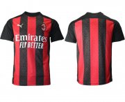 Wholesale Cheap Men 2020-2021 club AC milan home aaa version red Soccer Jerseys