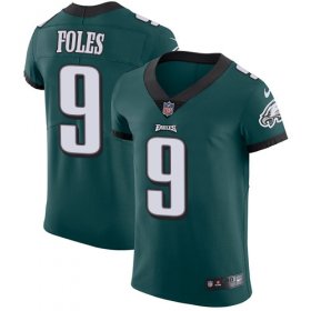 Wholesale Cheap Nike Eagles #9 Nick Foles Midnight Green Team Color Men\'s Stitched NFL Vapor Untouchable Elite Jersey