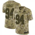 Wholesale Cheap Nike Chiefs #94 Terrell Suggs Camo Youth Stitched NFL Limited 2018 Salute To Service Jersey