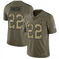 Wholesale Cheap Nike Cowboys #22 Emmitt Smith Olive/Camo Youth Stitched NFL Limited 2017 Salute to Service Jersey