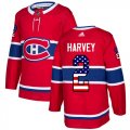 Wholesale Cheap Adidas Canadiens #2 Doug Harvey Red Home Authentic USA Flag Stitched NHL Jersey