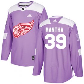 Wholesale Cheap Adidas Red Wings #39 Anthony Mantha Purple Authentic Fights Cancer Stitched Youth NHL Jersey