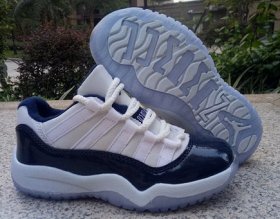 Wholesale Cheap Kids Air Jordan 11 Georgetown White/Blue