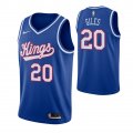 Wholesale Cheap Men's Sacramento Kings #20 Harry Giles Blue 2019-20 Hardwood Classics Jersey