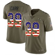 Wholesale Cheap Nike Ravens #39 Brandon Carr Olive/USA Flag Men's Stitched NFL Limited 2017 Salute To Service Jersey