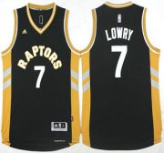 Wholesale Cheap Men's Toronto Raptors #7 Kyle Lowry Revolution 30 Swingman 2015-16 Black Jersey