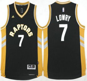 Wholesale Cheap Men\'s Toronto Raptors #7 Kyle Lowry Revolution 30 Swingman 2015-16 Black Jersey