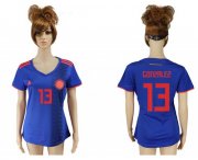 Wholesale Cheap Women's Colombia #13 Gonzalez Away Soccer Country Jersey