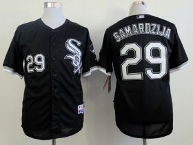 Wholesale Cheap White Sox #29 Jeff Samardzija Black Cool Base Stitched MLB Jersey