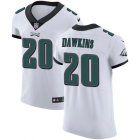 Wholesale Cheap Nike Eagles #20 Brian Dawkins White Men\'s Stitched NFL Vapor Untouchable Elite Jersey