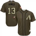 Wholesale Cheap Diamondbacks #13 Nick Ahmed Green Salute to Service Stitched MLB Jersey