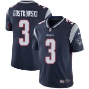 Wholesale Cheap Nike Patriots #3 Stephen Gostkowski Navy Blue Team Color Men's Stitched NFL Vapor Untouchable Limited Jersey