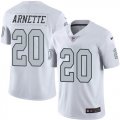 Wholesale Cheap Nike Raiders #20 Damon Arnette White Men's Stitched NFL Limited Rush Jersey