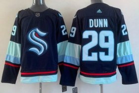 Wholesale Cheap Men\'s Seattle Kraken #29 Vince Dunn Navy Authentic Jersey