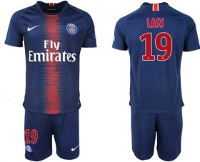 Wholesale Cheap Paris Saint-Germain #19 Lass Home Soccer Club Jersey