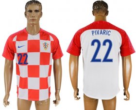 Wholesale Cheap Croatia #22 Pivaric Home Soccer Country Jersey