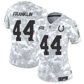 Cheap Women\'s Indianapolis Colts #44 Zaire Franklin 2024 F.U.S.E Arctic Camo Salute To Service Limited Stitched Jersey(Run Small)