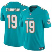 Cheap Men's Miami Dolphins #19 Skylar Thompson Aqua 2024 F.U.S.E Vapor Limited Football Stitched Jersey