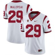 Wholesale Cheap USC Trojans 29 Vavae Malepeai White College Football Jersey