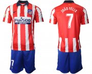 Wholesale Cheap Men 2020-2021 club Atletico Madrid home 7 red Soccer Jerseys