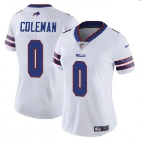 Cheap Women\'s Buffalo Bills #0 Keon Coleman White Vapor Football Stitched Jersey