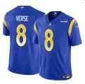 Cheap Men's Los Angeles Rams #8 Jared Verse Blue 2024 Draft F.U.S.E. Vapor Untouchable Football Stitched Jersey