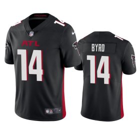 Wholesale Cheap Men\'s Atlanta Falcons #14 Damiere Byrd Black Vapor Untouchable Stitched Football Jersey