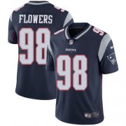 Wholesale Cheap Nike Patriots #98 Trey Flowers Navy Blue Team Color Men's Stitched NFL Vapor Untouchable Limited Jersey