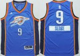 Wholesale Cheap Oklahoma City Thunder #9 Serge Ibaka Revolution 30 Swingman 2014 Christmas Day Blue Jersey