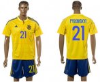 Wholesale Cheap Ukraine #21 Pylyavskyi Home Soccer Country Jersey