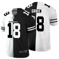 Cheap Cincinnati Bengals #18 A.J. Green Men's Black V White Peace Split Nike Vapor Untouchable Limited NFL Jersey