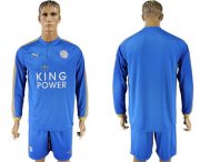 Wholesale Cheap Leicester City Blank Home Long Sleeves Soccer Club Jersey