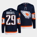 Wholesale Cheap Men's Edmonton Oilers #29 Leon Draisaitl Navy 2022-23 Reverse Retro Stitched Jersey