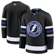 Men's Tampa Bay Lightning Blank Black 2024-25 Alternate Stitched Hockey Jersey