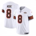 Cheap Men's Cleveland Browns #8 Elijah Moore White 1946 Collection Vapor Limited Football Stitched Jersey