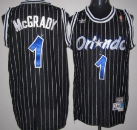 Wholesale Cheap Orlando Magic #1 Tracy McGrady Black Swingman Throwback Jersey