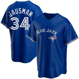 Wholesale MEN\'S TORONTO BLUE JAYS #34 KEVIN GAUSMAN ROYAL ALTERNATE JERSEY