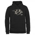 Wholesale Cheap Men's Nashville Predators Black Rink Warrior Pullover Hoodie