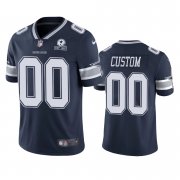 Wholesale Cheap Men's Dallas Cowboys Custom Navy 60th Anniversary Vapor Limited Nike Jersey