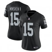 Cheap Women's Las Vegas Raiders #15 Gardner Minshew II Black Vapor Stitched Jersey