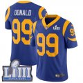 Wholesale Cheap Nike Rams #99 Aaron Donald Royal Blue Alternate Super Bowl LIII Bound Men's Stitched NFL Vapor Untouchable Limited Jersey