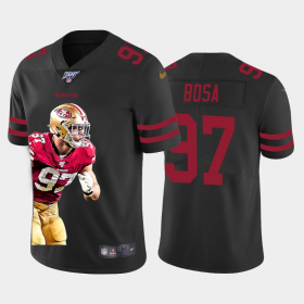 Cheap San Francisco 49ers #97 Nick Bosa Nike Team Hero 1 Vapor Limited NFL 100 Jersey Black