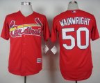 Wholesale Cheap Cardinals #50 Adam Wainwright Red Cool Base Stitched MLB Jersey