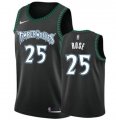 Wholesale Cheap Nike Timberwolves 25 Derrick Rose Black Swimgman Jersey