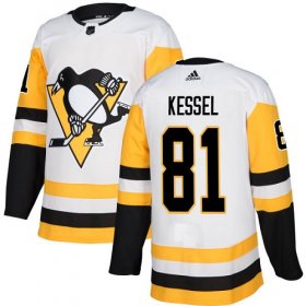 Wholesale Cheap Adidas Penguins #81 Phil Kessel White Road Authentic Stitched NHL Jersey