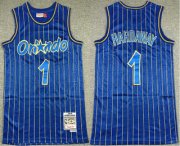 Wholesale Cheap Men's Orlando Magic #1 Penny Hardaway Blue 1994-95 Hardwood Classics Soul Swingman Throwback Jersey