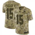 Wholesale Cheap Nike Texans #15 Will Fuller V Camo Men's Stitched NFL Limited 2018 Salute To Service Jersey