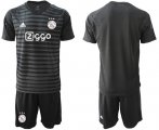 Wholesale Cheap Ajax Blank Black Goalkeeper Soccer Club Jersey