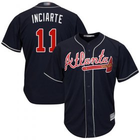 Wholesale Cheap Braves #11 Ender Inciarte Navy Blue Cool Base Stitched Youth MLB Jersey