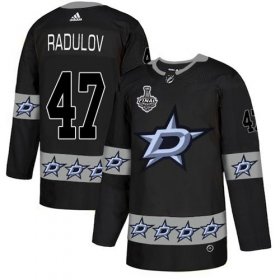 Wholesale Cheap Adidas Stars #47 Alexander Radulov Black Authentic Team Logo Fashion 2020 Stanley Cup Final Stitched NHL Jersey